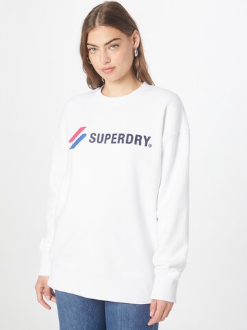 Superdry Sweatshirt in White: front