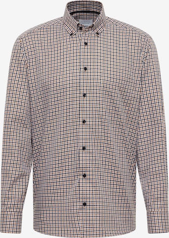 ETERNA Comfort fit Zakelijk overhemd in Bruin: voorkant