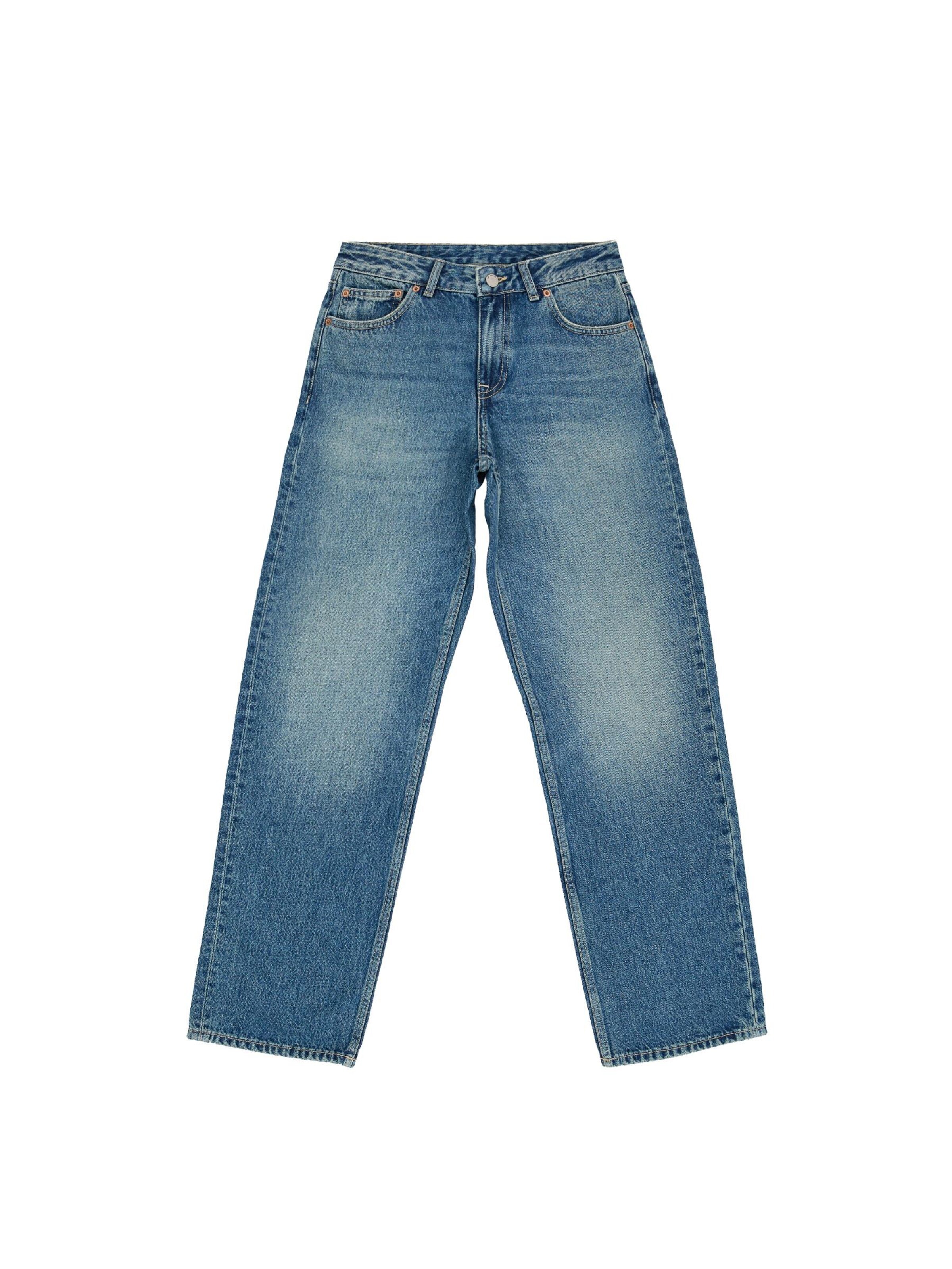 Dr. Denim Jeans 'Nika Mid Straight'‌‌‌‌‌‌‌‌‌ in Blau: Vorderseite
