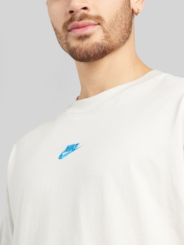 balta Nike Sportswear Marškinėliai 'CLUB'