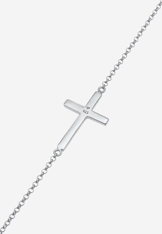 ELLI Fußschmuck Kreuz in Silber