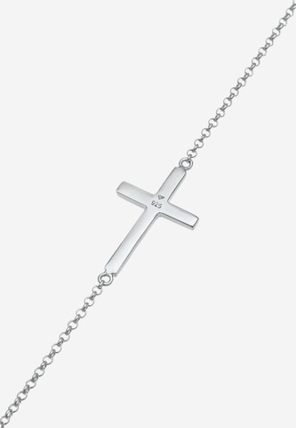 ELLI Fußschmuck Kreuz in Silber