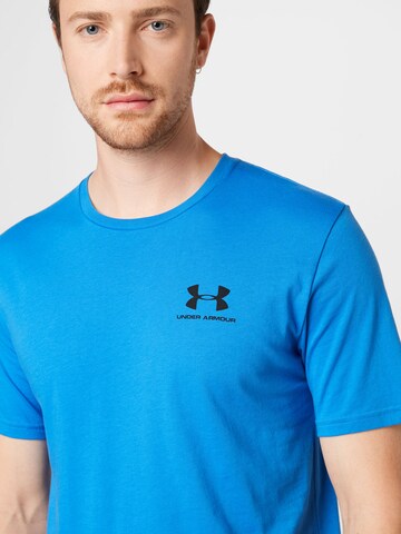 UNDER ARMOUR Performance Shirt 'Sportstyle' in Blue