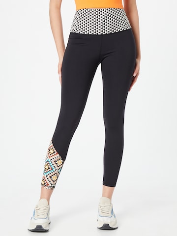 Hurley Skinny Workout Pants in Black: front