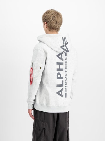 ALPHA INDUSTRIES Sweatjacke in Grau