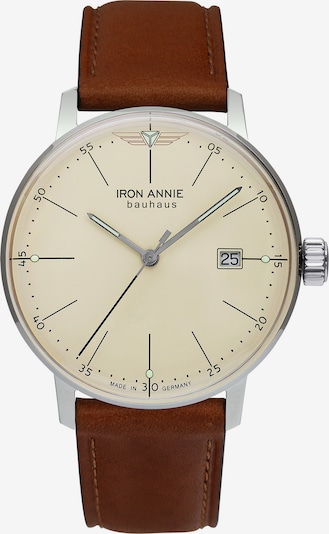 Iron Annie Armbanduhr 'Bauhaus' in beige / braun, Produktansicht