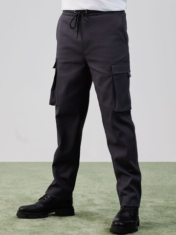 ABOUT YOU x Rewinside Tapered Cargo trousers 'Jakob' in Grey: front