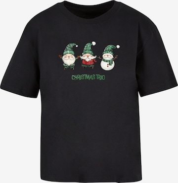 T-shirt 'Christmas Santa Trio' Merchcode en noir : devant