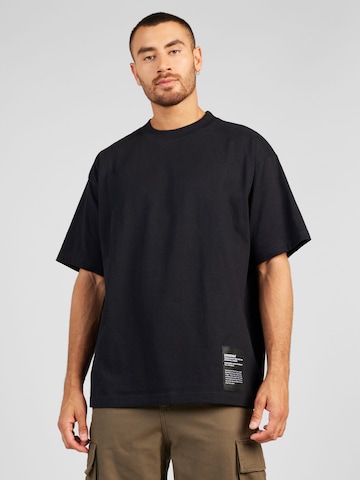 Dr. Denim T-shirt 'Miller' i svart: framsida