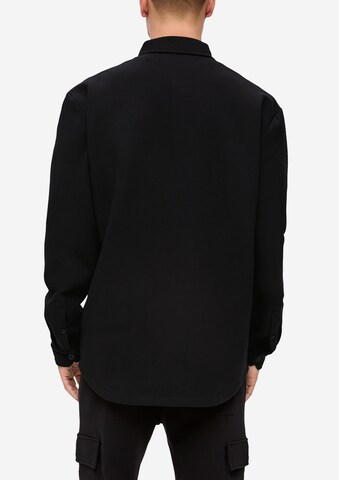 QS Regularny krój Koszula w kolorze czarny