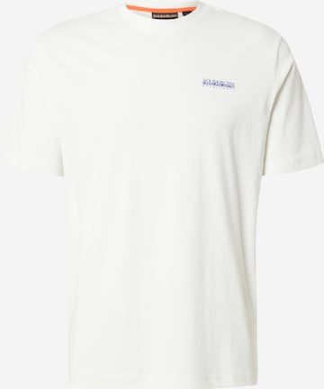 NAPAPIJRI Μπλουζάκι 'S-GUIDE' σε λευκό: μπροστά