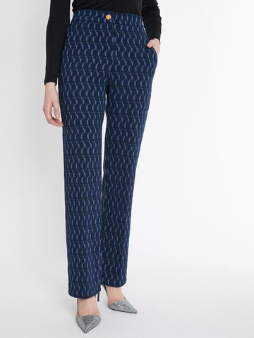 Ana Alcazar Regular Trousers in Blue: front