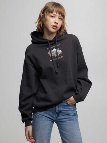 Pull&Bear Sweatshirt i sort: forside