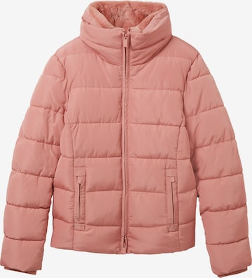 TOM TAILOR Зимняя куртка в Ярко-розовый: спереди