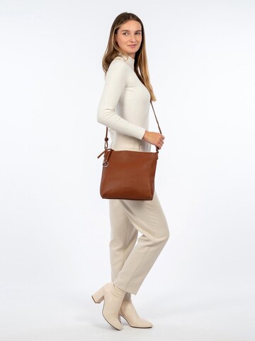 Suri Frey Shoulder Bag 'Debby' in Brown: front