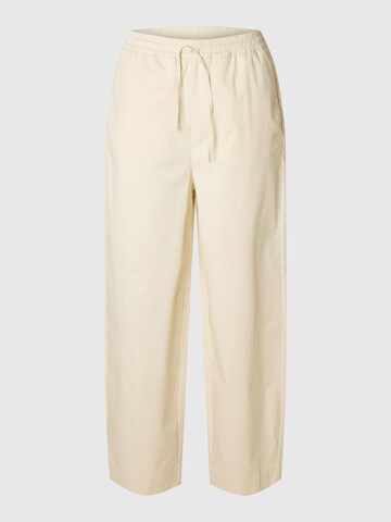 SELECTED FEMME Wide Leg Bukser i beige: forside