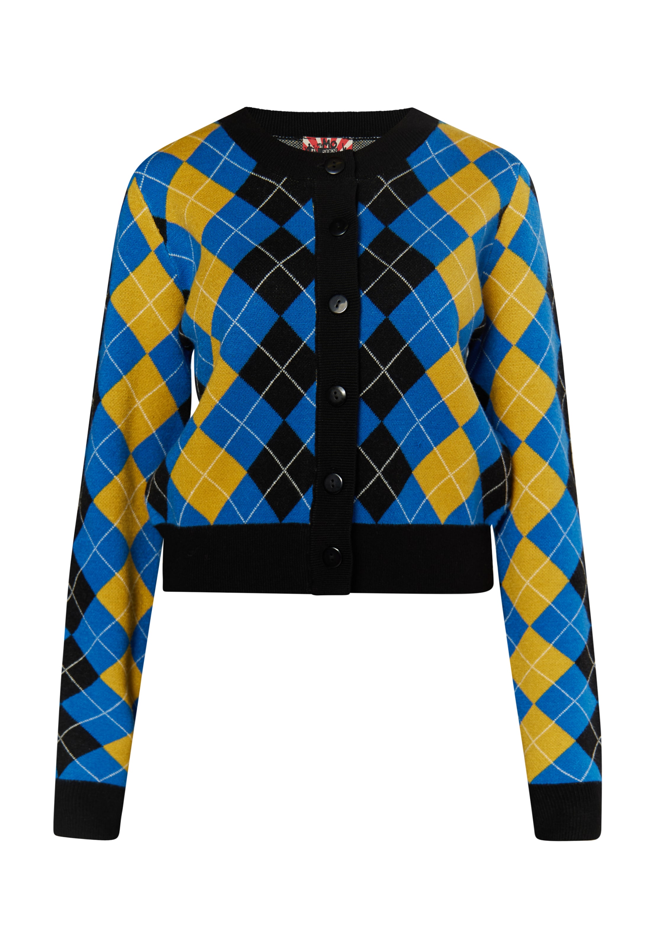 juoda myMo ROCKS Kardiganas 'Blonda': priekis