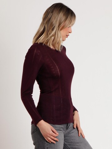 admas - Top 'ADMAS Camiseta Manga Larga Canalé para Mujer' en lila
