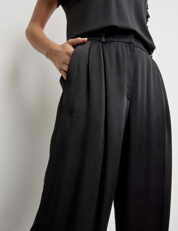 TAIFUN Wide Leg Hose in Schwarz