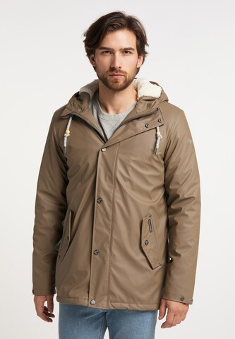 Schmuddelwedda Weatherproof jacket in Brown: front