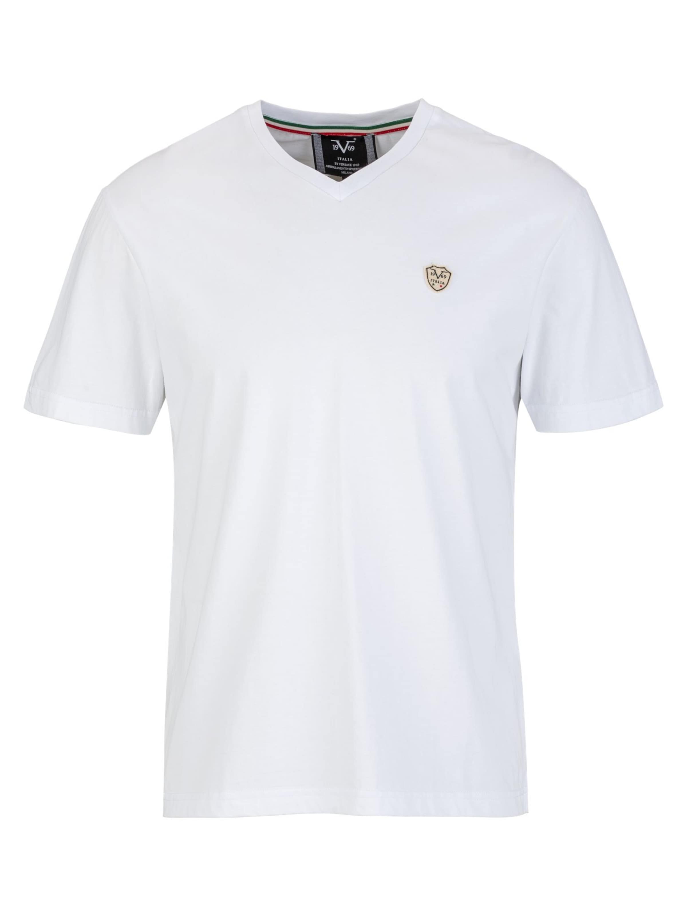 19V69 ITALIA T-Shirt 'Toni' in Weiß: Vorderseite