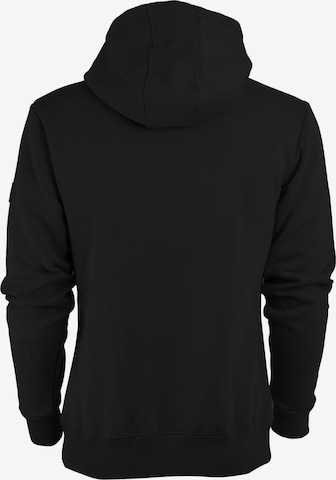 FORSBERG Sweatshirt 'Pettarson Hoodie mit Logo' in Black: front