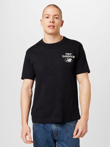 T-Shirt new balance en noir : devant
