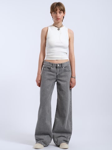 Dr. Denim Regular Jeans 'Rhue Low Wide' in Grey