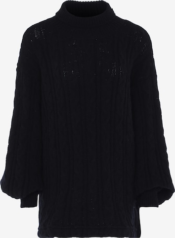 Pull-over oversize aleva en noir : devant