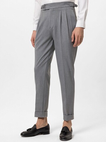 Antioch Regular Pleat-front trousers in Grey