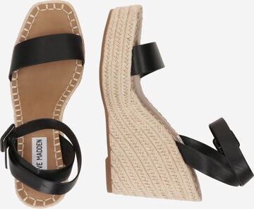 Sandale cu baretă 'UPSTAGE' de la STEVE MADDEN pe negru