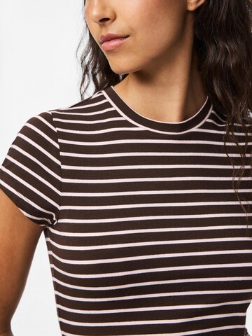 PIECES Shirt 'PCMONIQUE' in Brown