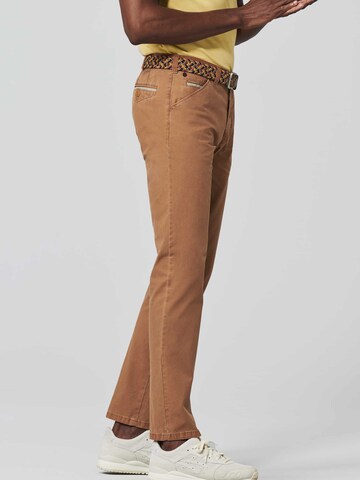 MEYER Slimfit Chinohose 'Chicago' in Orange