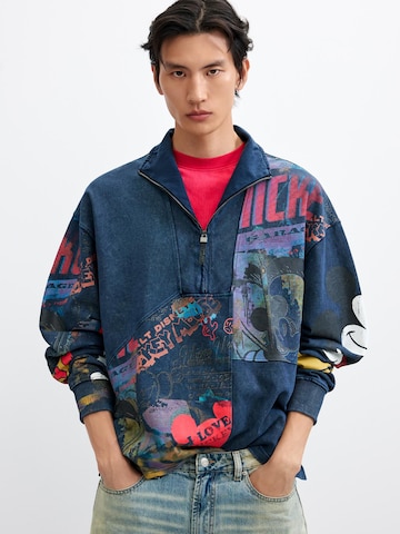 Desigual Collegepaita 'Mickey™' värissä sininen: etupuoli