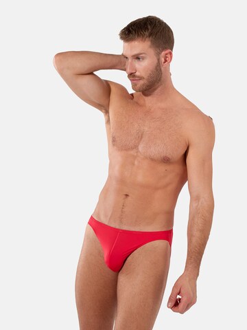 HOM Panty ' Plumes ' in Red: front