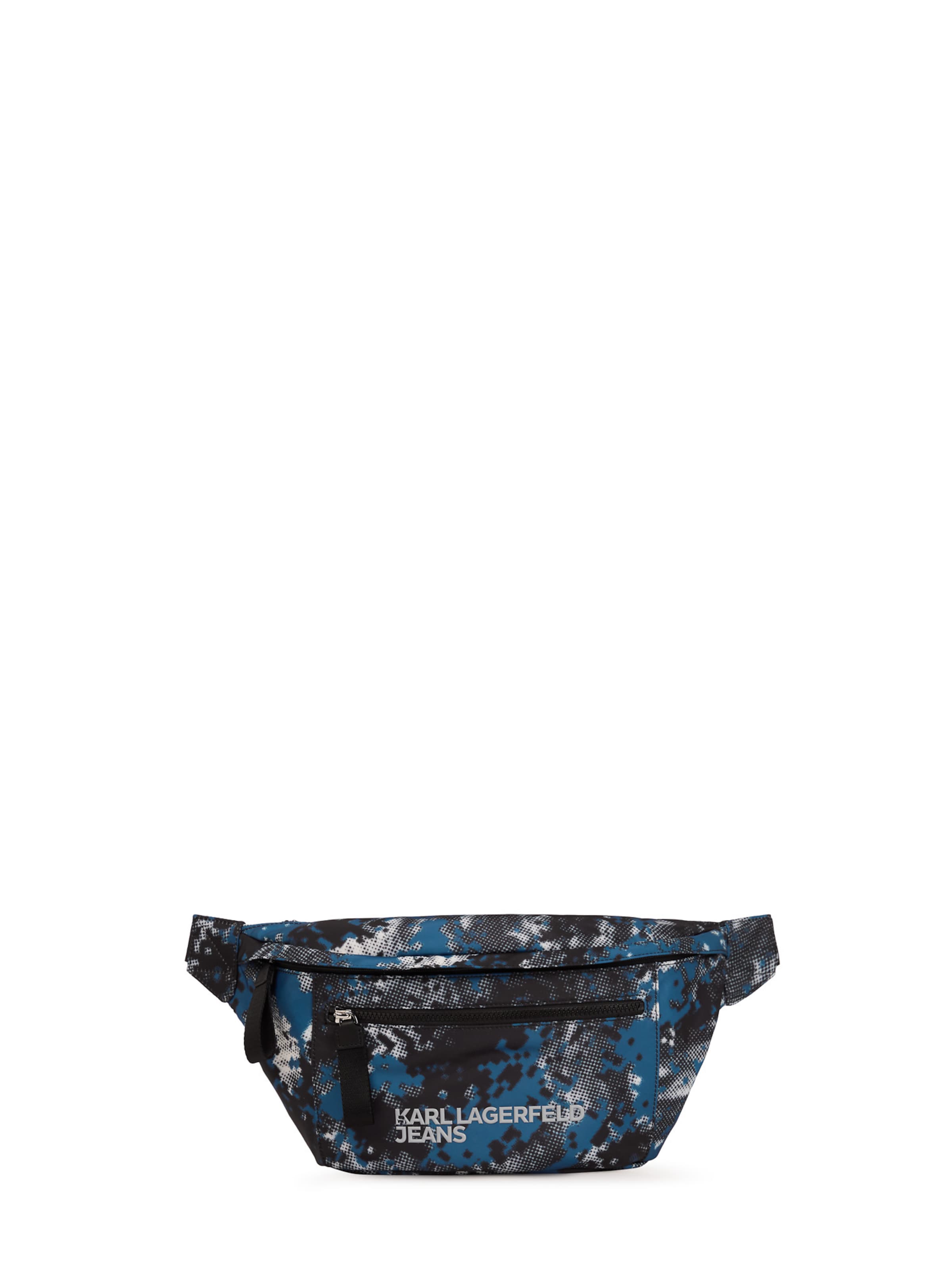 KARL LAGERFELD JEANS Чанта за кръста в черно: отпред