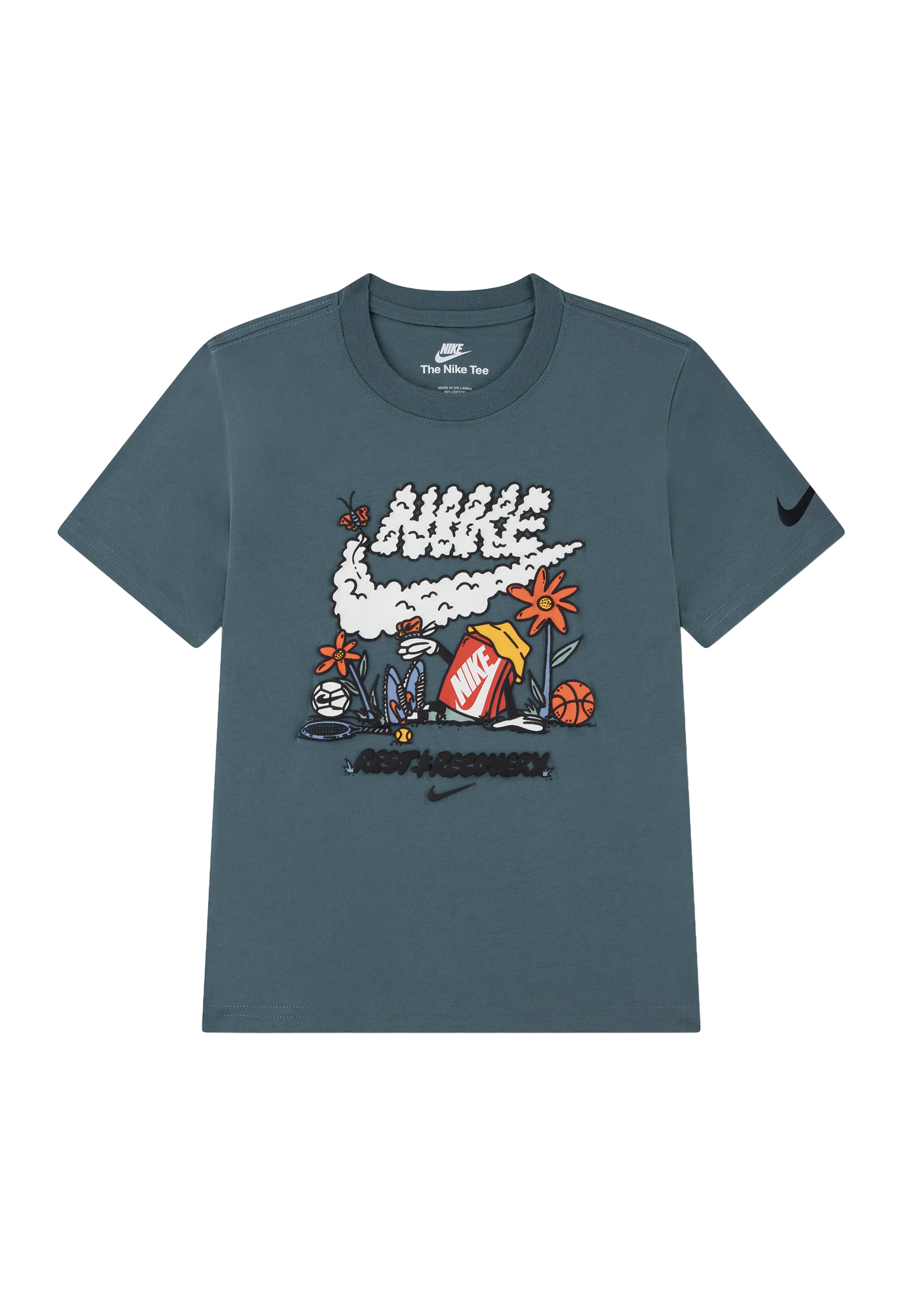 Nike Sportswear Shirt in Grijs: voorkant