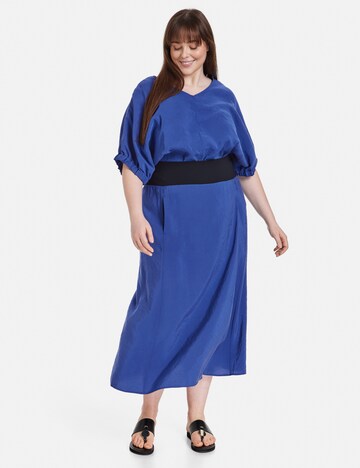 SAMOON Skirt in Blue: front