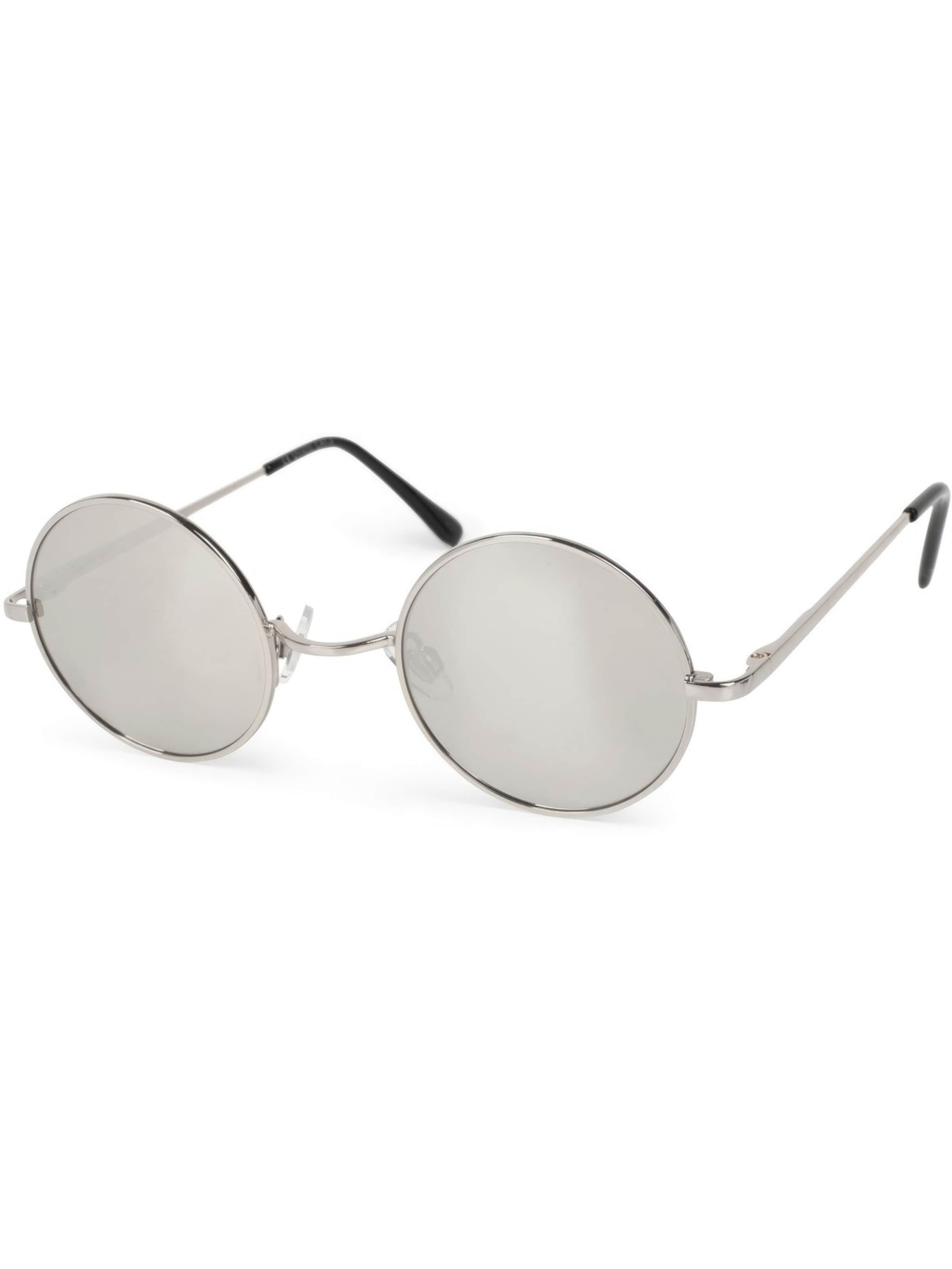 styleBREAKER Sunglasses 'Retro Sonnenbrille Klein Rund mit Federscharnier' in Silver, Item view