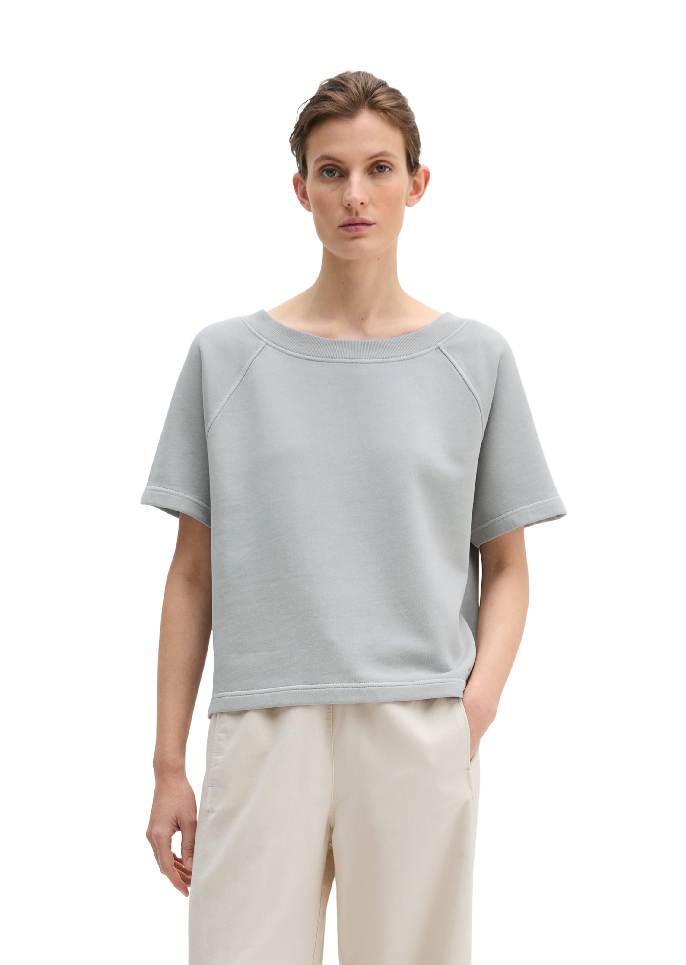 Marc O'Polo Sweatshirt in Grey: front