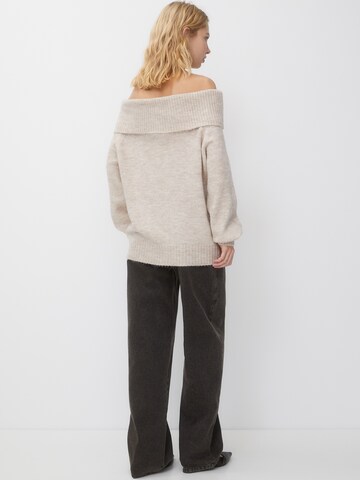 Pull-over Pull&Bear en beige