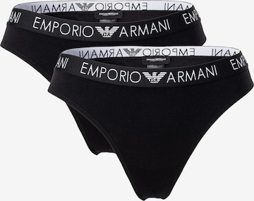 String Emporio Armani en noir : devant