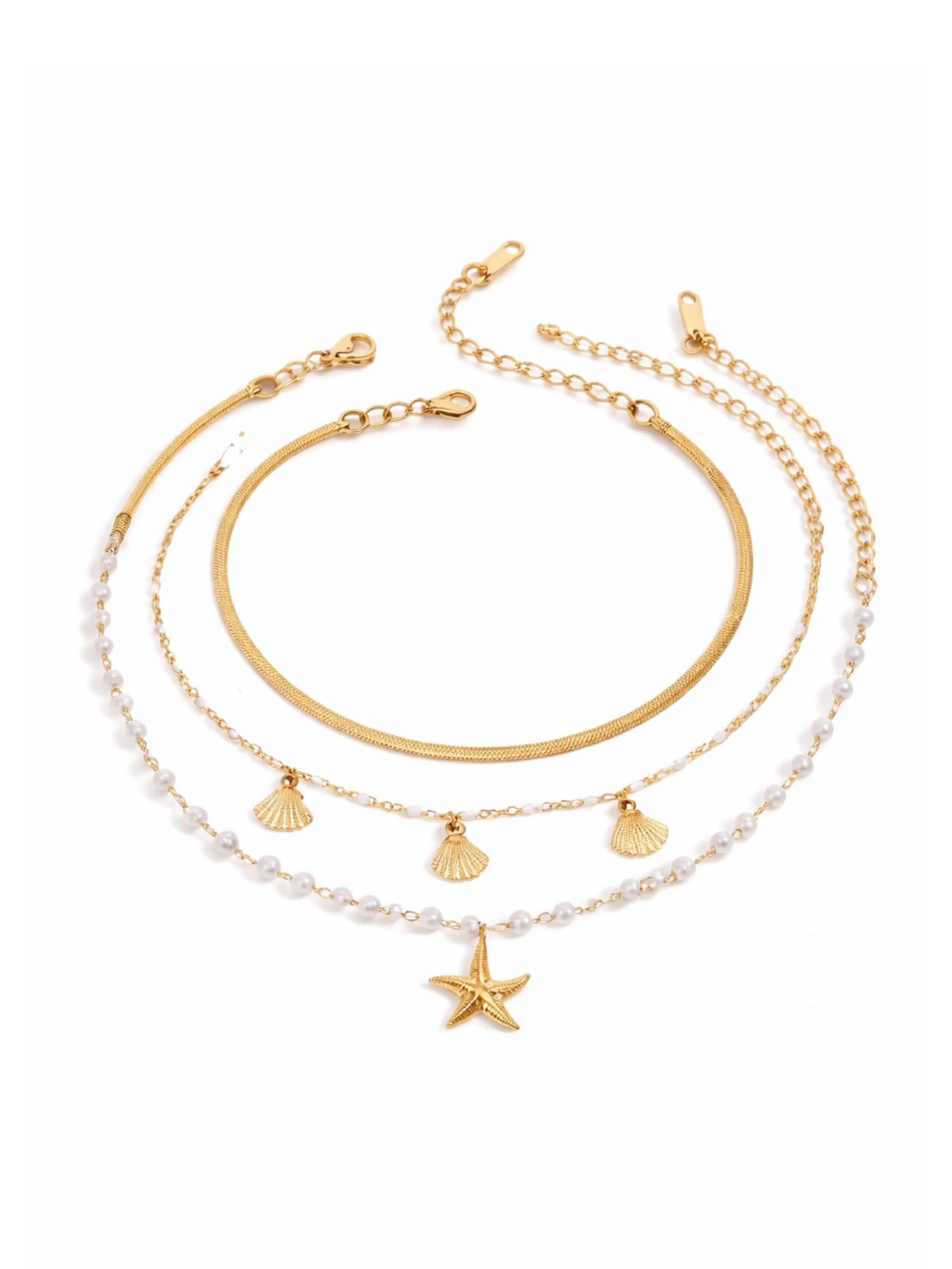 Pure Schmuck Fußschmuck‌‌‌‌‌‌‌‌ in Gold: Vorderseite