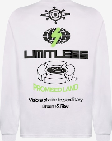 HNR LDN Shirt 'LIMITLESS' in White: front