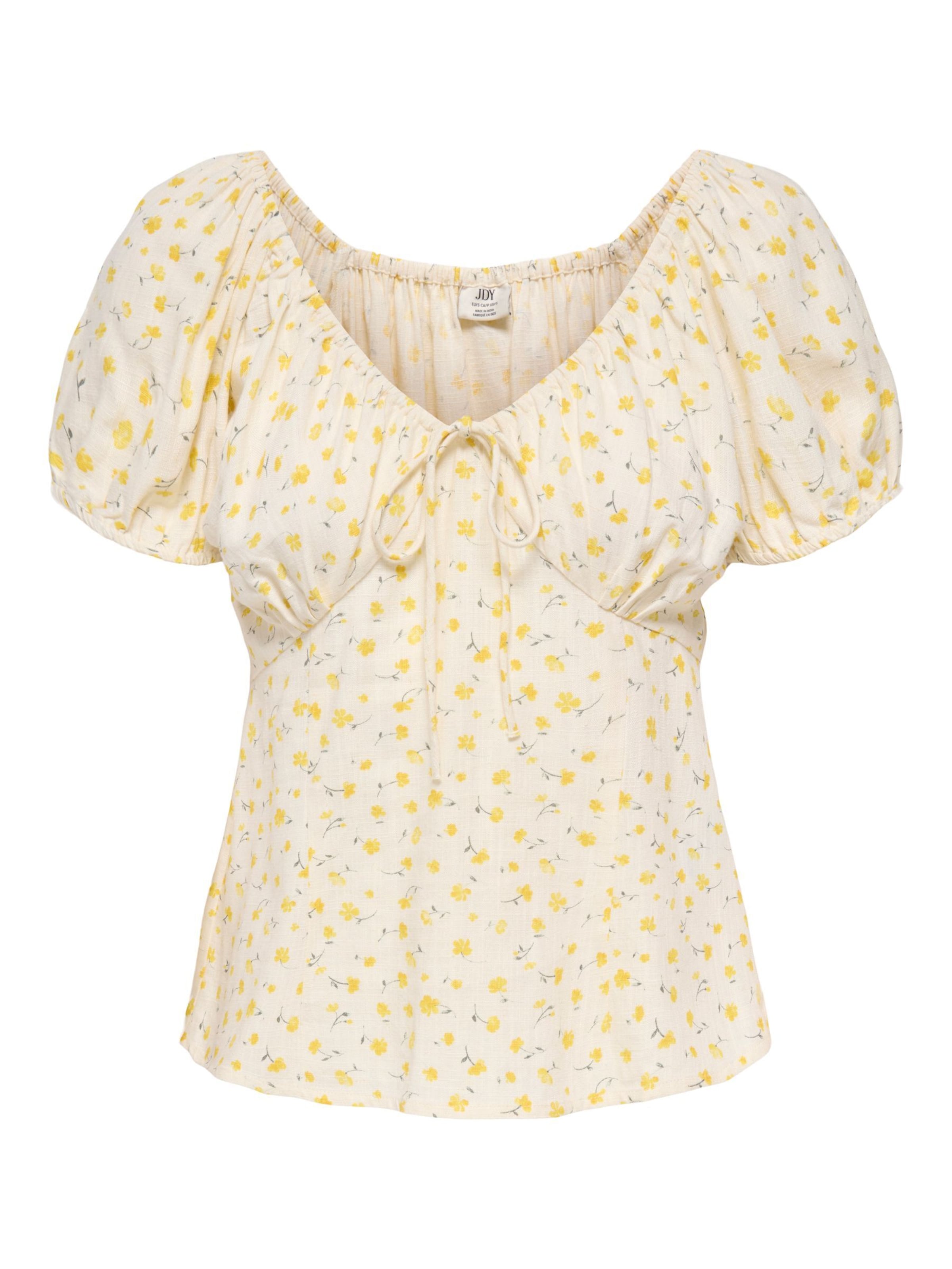 JDY Overdel 'JDYLydia' i gul / offwhite, Produktvisning