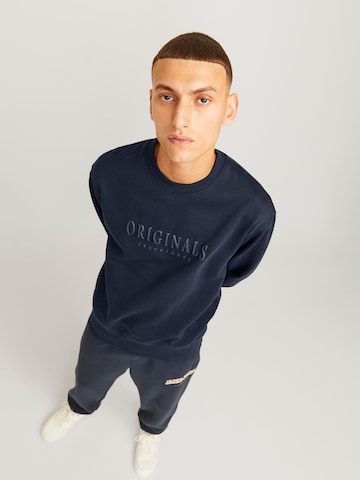 JACK & JONES Sweatshirt 'JWHFREDERIKSBERG' i blå