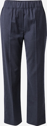 Weekend Max Mara Trousers with creases 'ALCA' in Blue: front