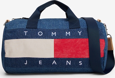 Tommy Jeans Vikend torba u bež / plavi traper / crvena, Pregled proizvoda