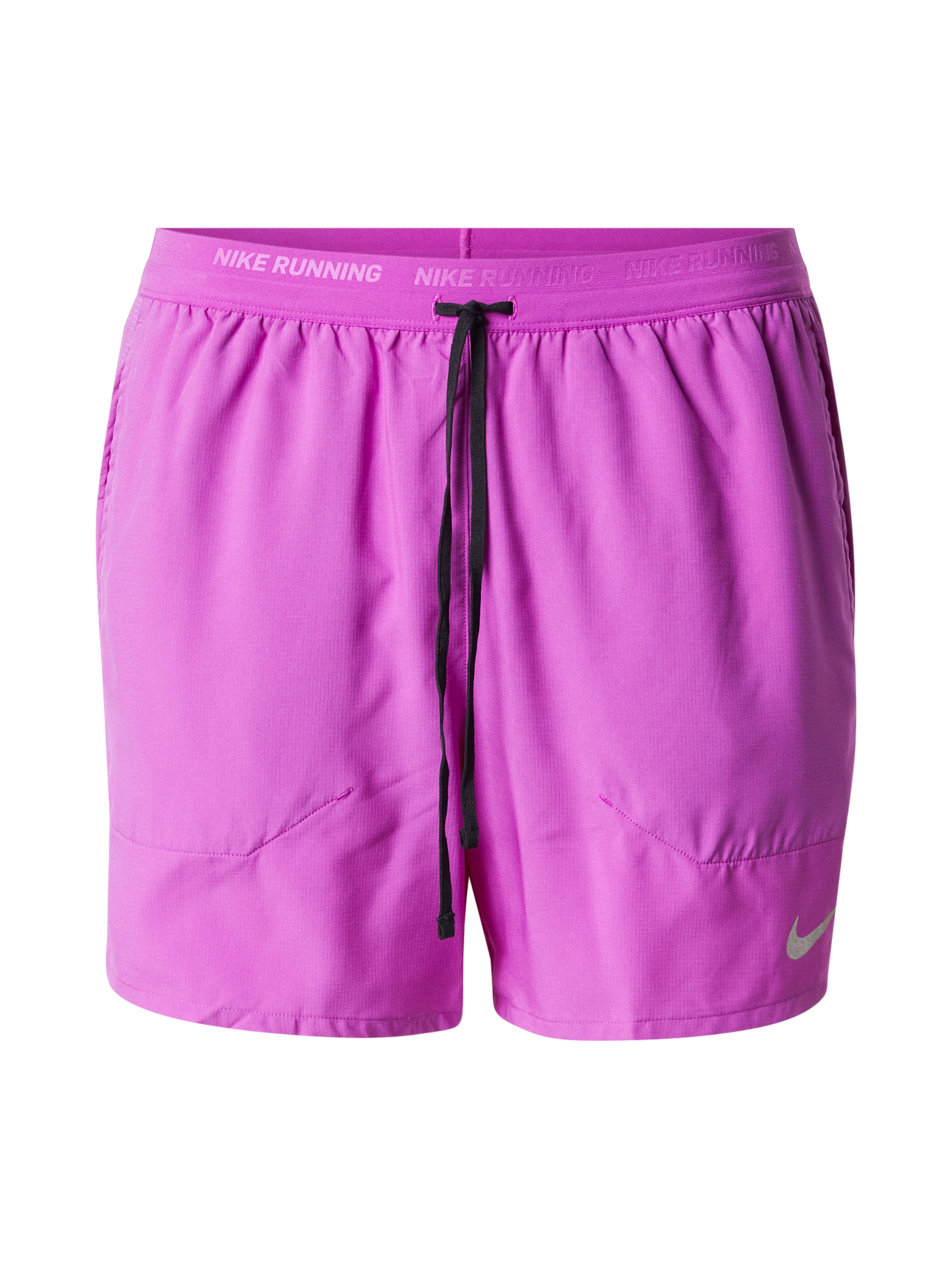 NIKE Спортивные штаны &#x27;Stride&#x27; в Серебристо-серый / Неоновый лиловый, Обзор товара