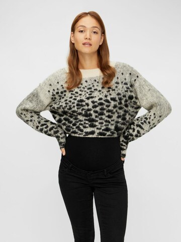 MAMALICIOUS Sweater 'BLANCHE' in Black: front